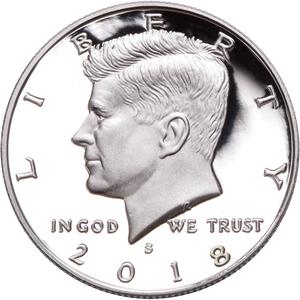 2018-S Silver Reverse Proof Light Finish error — close-up of obverse showing muted, lower-contrast fields compared to a standard Reverse Proof